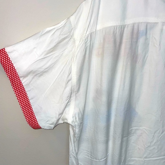 JouJou Disney Mickey Mouse XL Shirt  button up  Beaded Embrioidered Vintage - Picture 13 of 16